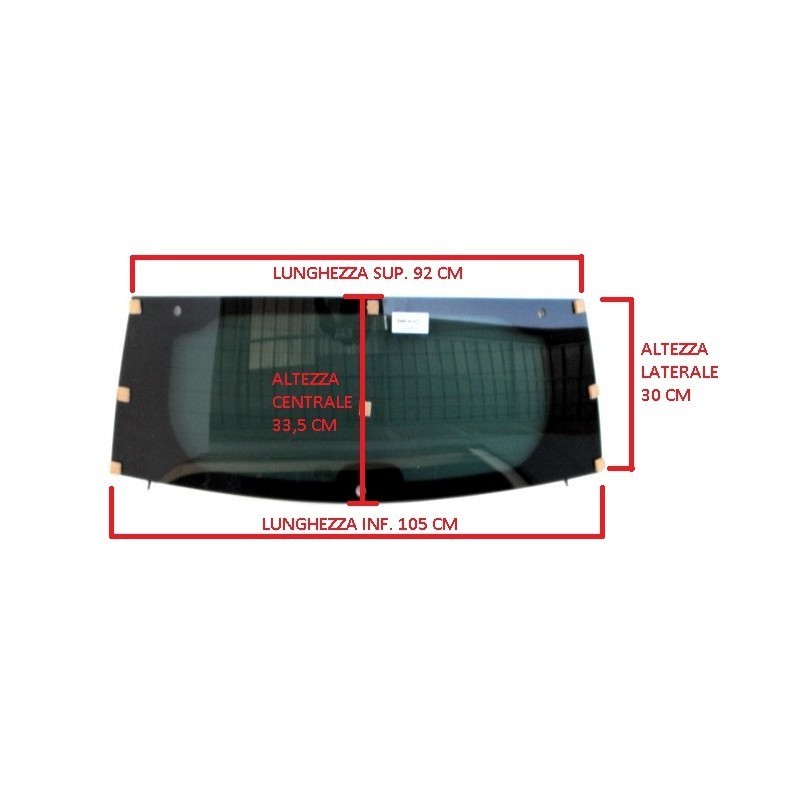 HECKFENSTER HEIZBAR GETÖNT