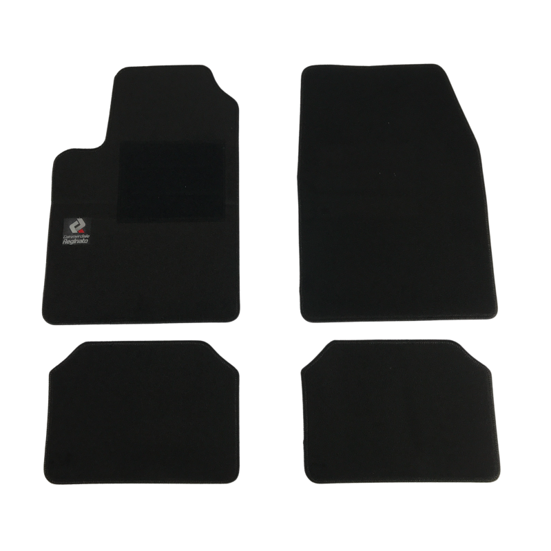 SCHWARZE FUSSMATTEN MIT CR-LOGO-STICKEREI